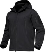 Men's Tactical Performance Waterproof Softshell Jacket, Fleece Lined, Ski Snow Winter Windbreaker