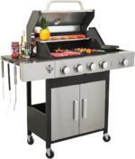 4-Burner Propane Grill with Side Burner