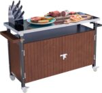 Stainless Steel BBQ Storage Cart with Wheels
