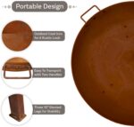 34-Inch Distressed-Finish High-Leg Fire Pit Bowl - Image 2