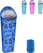 Mummy Sleeping Bag for Kids with Pillowcase