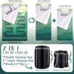 All-Season Waterproof Double Sleeping Bag with Pillows - Image 2