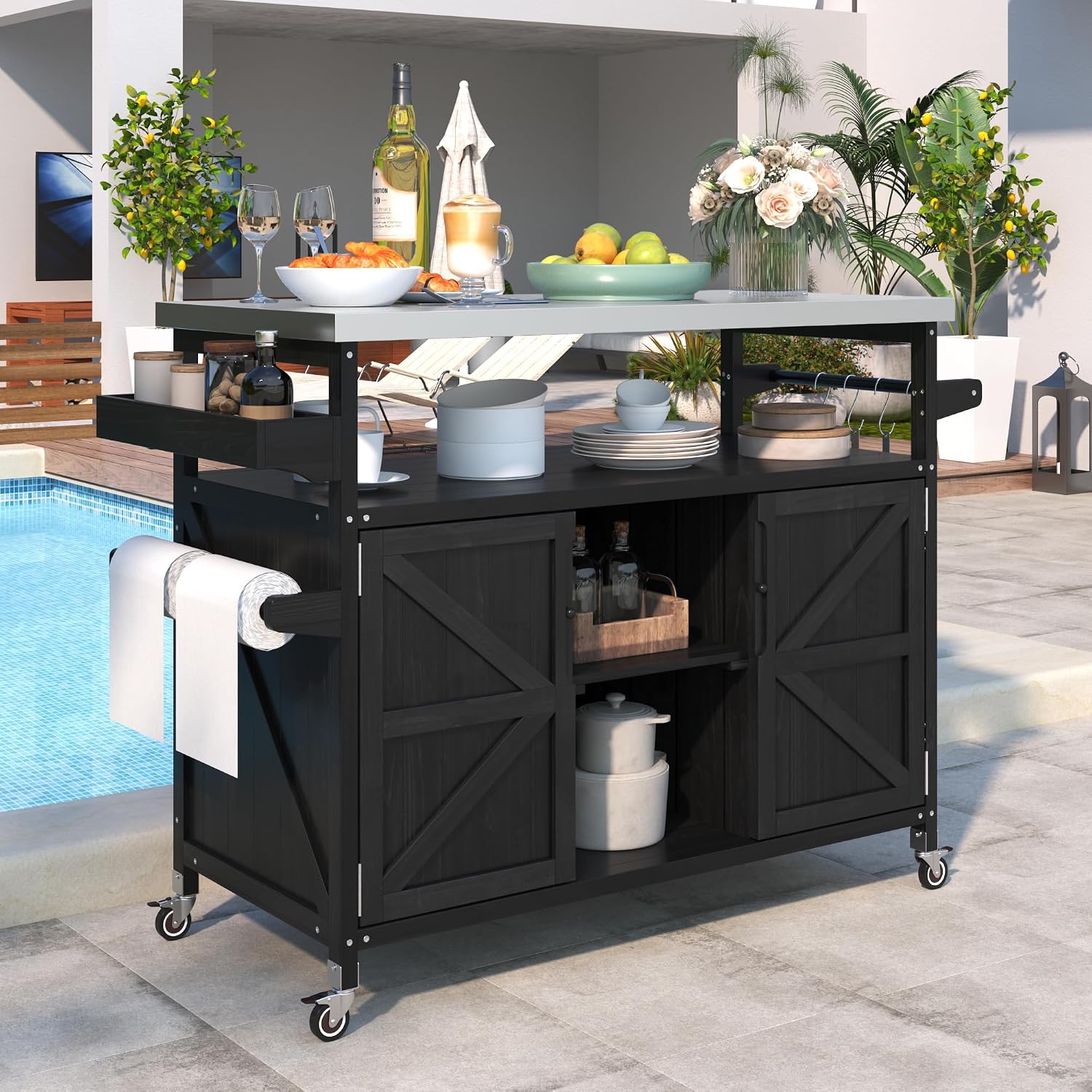 81mk0KPPsPL._AC_SL1500_.jpg 50-Inch BBQ Storage Cart with Wheels - Image 1