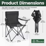 Lightweight Comfortable Camping Chair for Adults and Smaller Individuals, Compact Durable Portable - Image 2