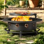 43-Inch 3-in-1 Wood-Burning Fire Pit